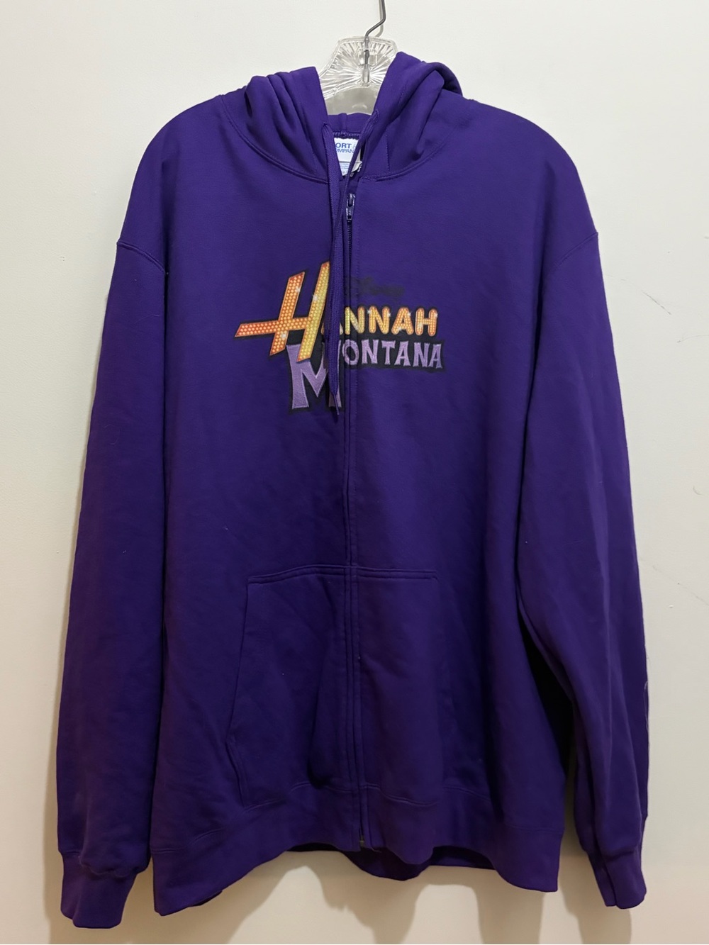 Port and Company Hannah Montana Zip-Up Hoodie Adult Sz XL